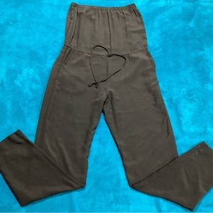 Otte 100% Silk Strapless High Rise Jumpsuit w pockets